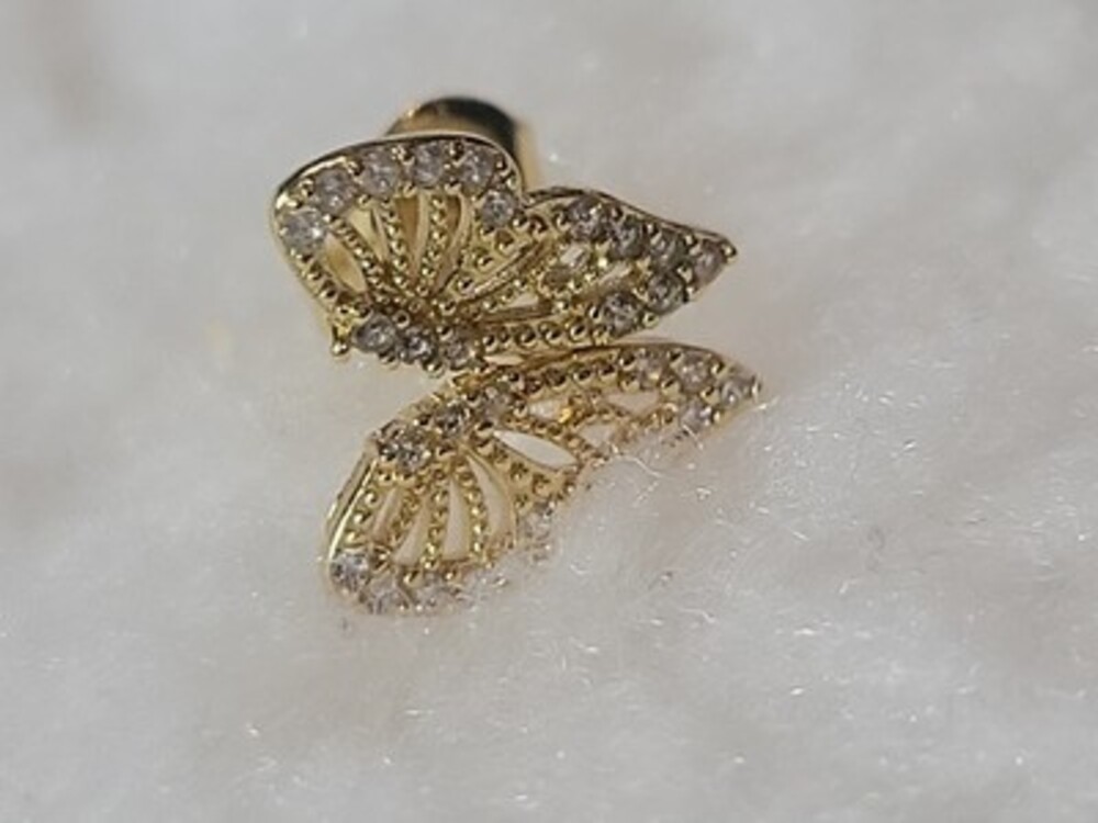EVRY Jewels  Jewelry Earrings Gold-tone Butterfly